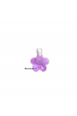 Zawieszka Swarovski flower Violet srebrna