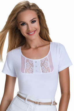 Tamara koszulka bawełniana damska Eldar Romantica Active Biała