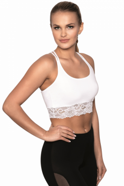 Aurora Top Sportowy Eldar Fit Collection Biały