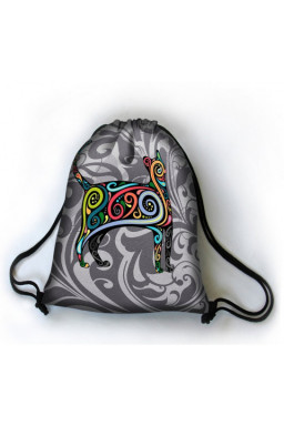 Designerski plecak worek Kotek Paisley