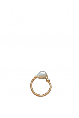 Pierścionek naturalne perły