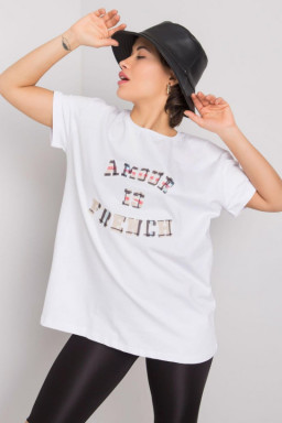 T-shirt Damski Model FA-TS-6892.88 White - Fancy