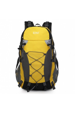 Plecak Podróżny 40L z Pokrowcem Żółty Wolfor
