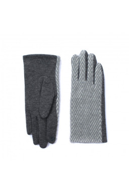 Rękawiczki Mięciutka jodełka Grey